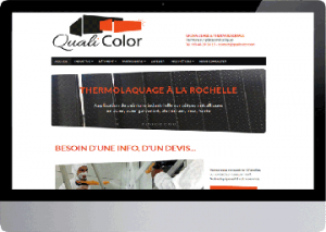 création site web qualicolor thermolaquage la rochelle